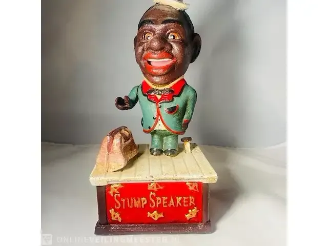 1 stump speaker, black americana collectible, zeldzaam - afbeelding 1 van  8