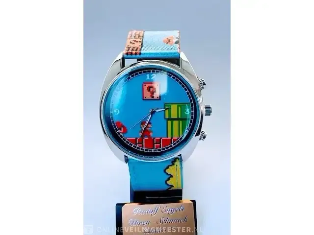 1 super mario 1 nintendo horloge, nieuw in doos - afbeelding 1 van  9
