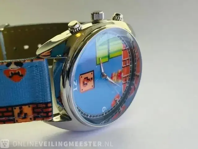 1 super mario 1 nintendo horloge, nieuw in doos - afbeelding 2 van  9