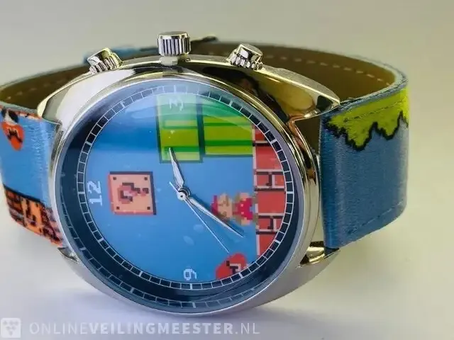 1 super mario 1 nintendo horloge, nieuw in doos - afbeelding 8 van  9