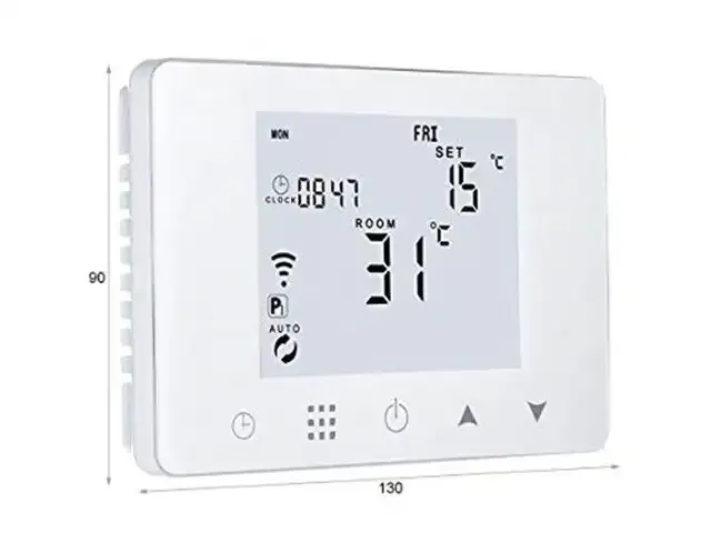 1 thermostaat wifi voor water/gas boiler - ledlux ll0253 ledlux - afbeelding 1 van  4