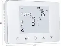 1 thermostaat wifi voor water/gas boiler - ledlux ll0253 ledlux - afbeelding 2 van  4
