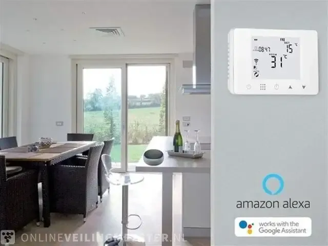 1 thermostaat wifi voor water/gas boiler - ledlux ll0253 ledlux - afbeelding 3 van  4
