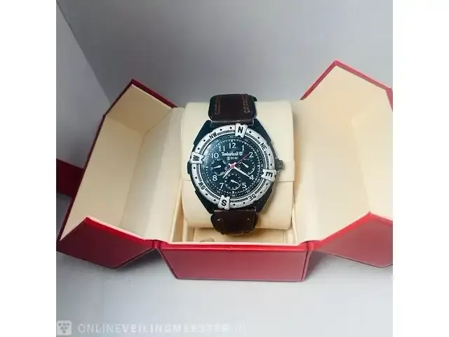 1 timberland vintage chronograaf met compas bezel - afbeelding 4 van  8