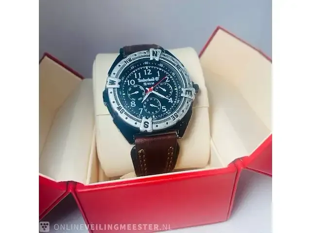 1 timberland vintage chronograaf met compas bezel - afbeelding 5 van  8