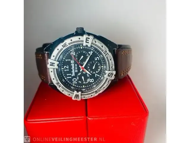 1 timberland vintage chronograaf met compas bezel - afbeelding 7 van  8