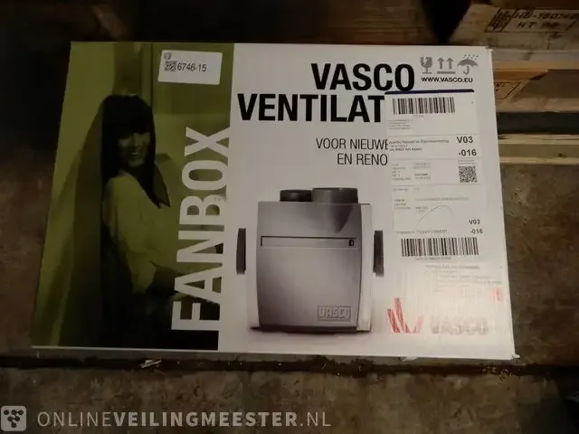 1 ventilatiebox met bediening vasco, fanbox - afbeelding 1 van  3
