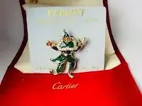 1 vincent ferrini, 14kt goud venetiaanse clown - afbeelding 2 van  3
