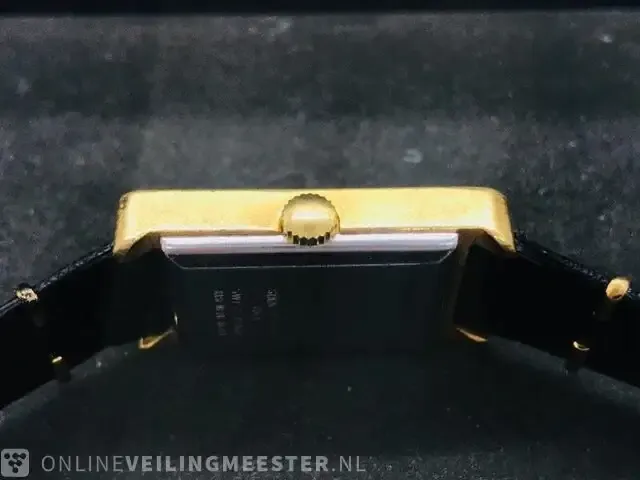 1 vintage horloge - breitling sicura tank - goldplated - afbeelding 4 van  7