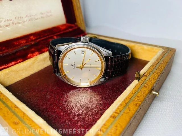 1 vintage horloge - fabergé automatic - geserviced - afbeelding 3 van  11