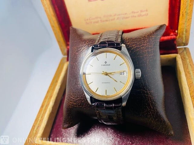 1 vintage horloge - fabergé automatic - geserviced - afbeelding 4 van  11
