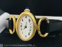 1 vintage horloge - helva handwinder - goldplated - afbeelding 3 van  6