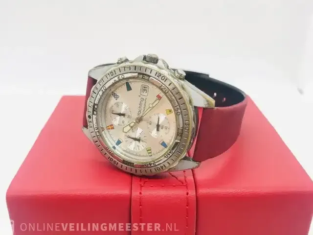 1 vintage horloge - yachting - nautische chronograaf - afbeelding 6 van  7