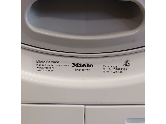 1 warmte pomp droger, miele, tkb140wp - afbeelding 2 van  10