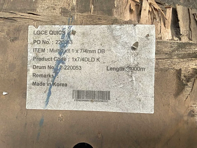 1 x 7/4mm db haspel kunsstof buis - afbeelding 2 van  3