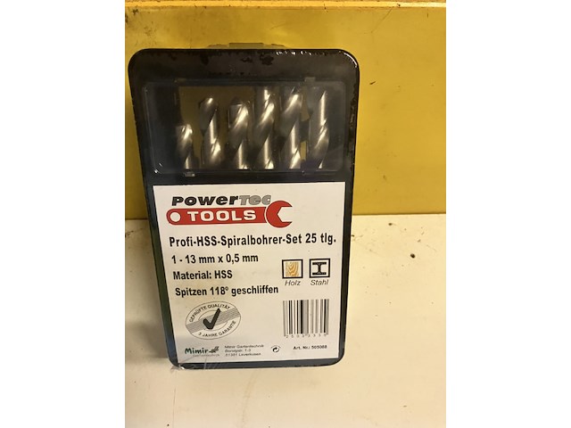 1 x boren set 25 delig geslepen boren voor metaal, professionele kwaliteit - afbeelding 2 van  5