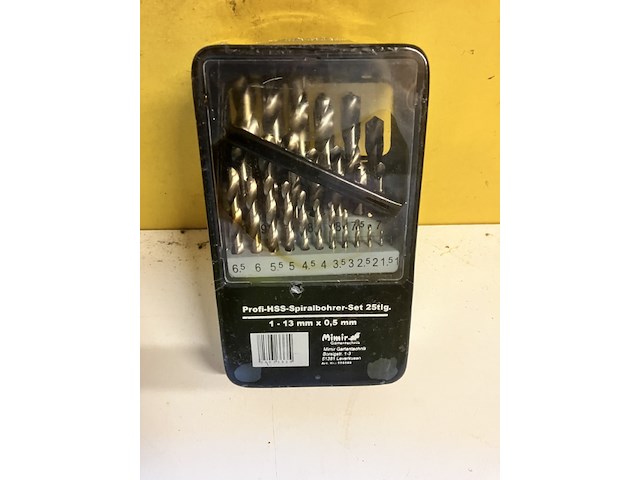 1 x boren set 25 delig geslepen boren voor metaal, professionele kwaliteit - afbeelding 5 van  5