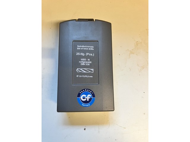 1 x borenset 25 delig metaalboren rolgewalst professionele kwaliteiit - afbeelding 1 van  5