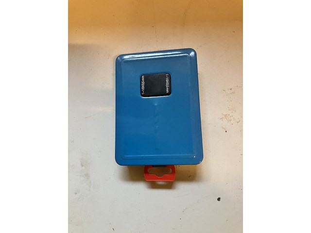 1 x borenset metaal rolgewalst in blauw metalen doosje professionele kwaliteit - afbeelding 5 van  9