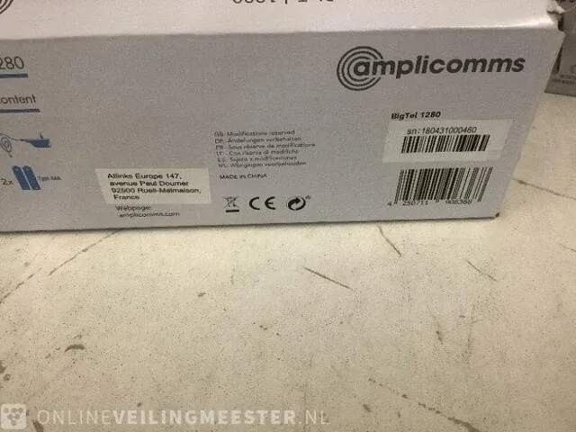 1 x draadloze tel. 1x digital camera amplicomms/denver, big tel 1280/wct9000wlan - afbeelding 3 van  3
