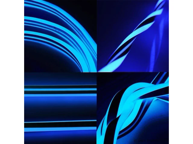 1 x led strip neon waterdicht 50m – blauw – 8w/m – ip65 – gebruik binnen/buiten - afbeelding 4 van  5