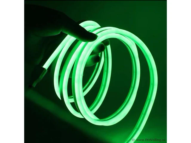 1 x neon led strip 50m – 8w/m – groen – ip65 waterdicht – gebruik binnen/buiten - afbeelding 4 van  5