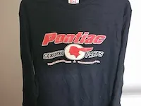 1 x pontiac longsleeve shirt zwart maat s nieuw. - afbeelding 1 van  3
