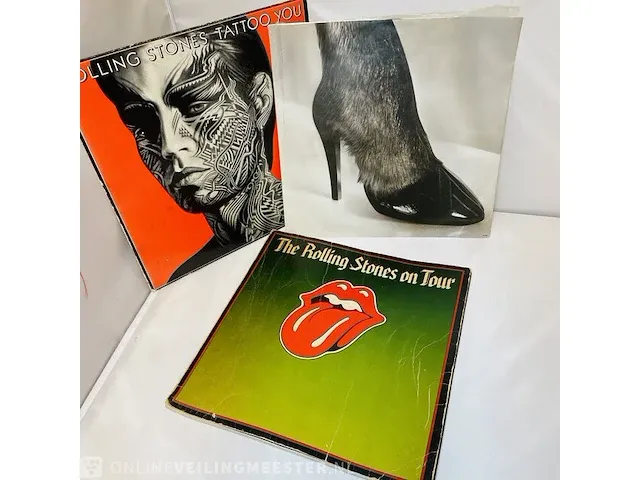 1 x rolling stones vinyl lp in originele omslagwerk met unieke hoes - afbeelding 1 van  7