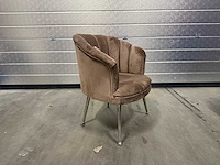 1 x schelp fauteuil met kussentje - afbeelding 2 van  2