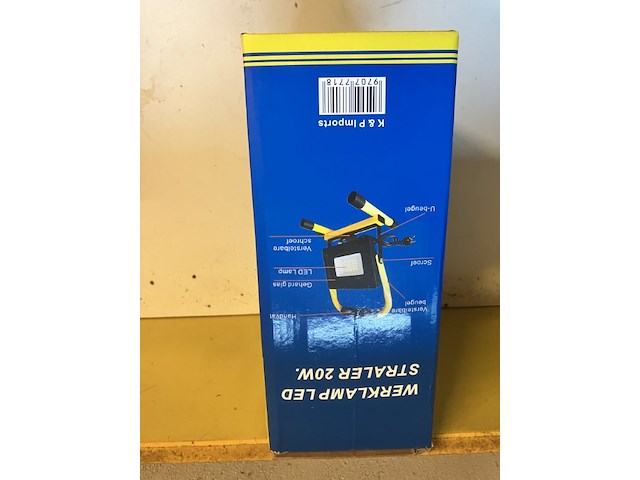 1 x werklamp ledstraler op statief 20watt 1800 lumen - afbeelding 5 van  5