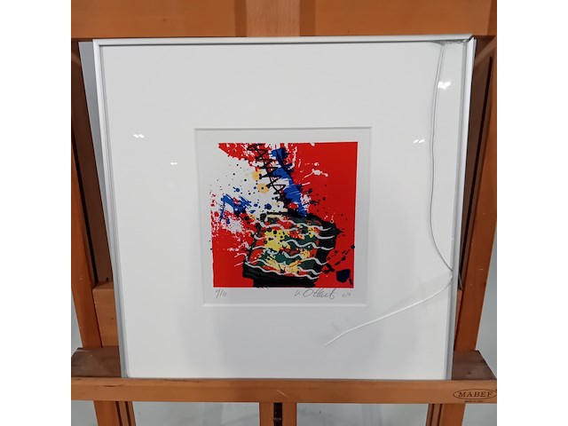 1 zeefdruk, a. van otterloo, 9/11 - afbeelding 1 van  9