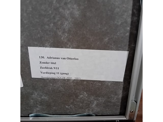1 zeefdruk, a. van otterloo, 9/11 - afbeelding 9 van  9
