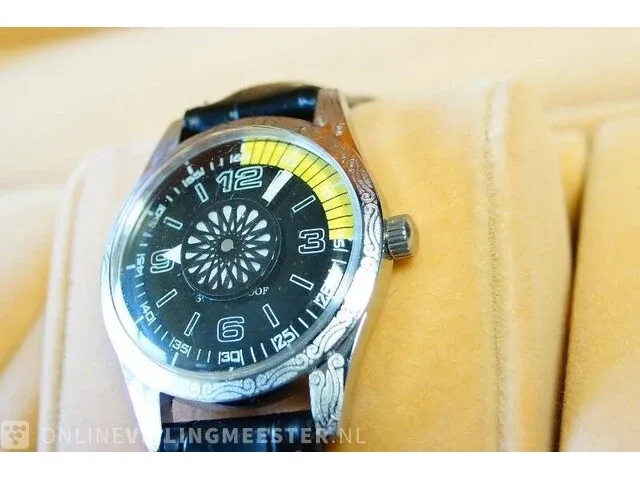 1 zwitsers racing horloge mod, met kaleidoscoop - afbeelding 2 van  7
