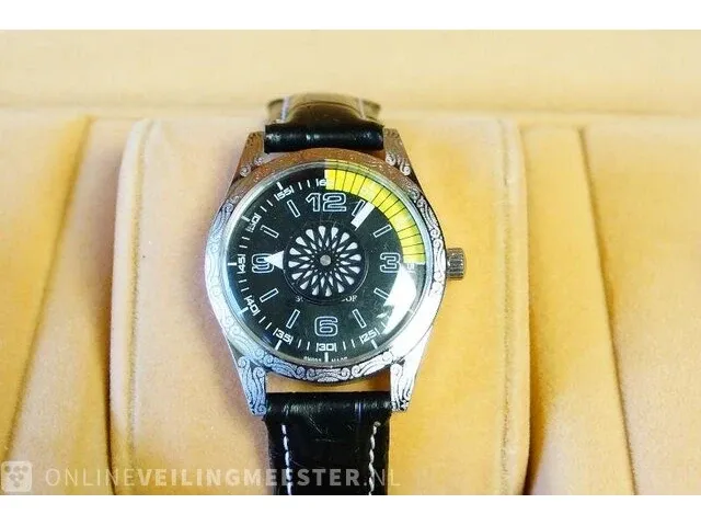 1 zwitsers racing horloge mod, met kaleidoscoop - afbeelding 3 van  7