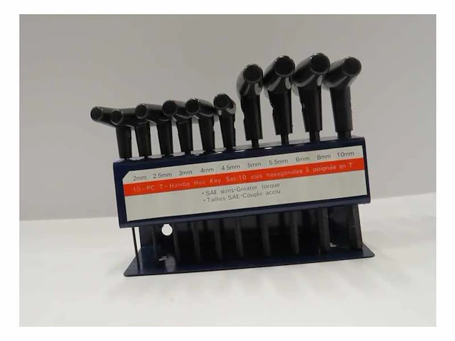 10-delig - t sleutel inbus set (10x) setjes - afbeelding 2 van  2