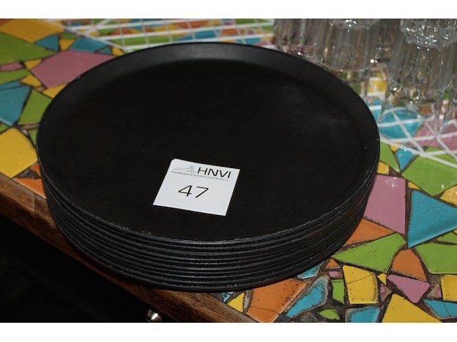 10 dienbladen doorsnede 35 cm. - afbeelding 1 van  2