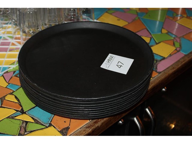 10 dienbladen doorsnede 35 cm. - afbeelding 2 van  2