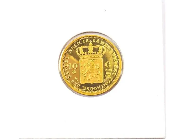 10 gulden koning willem 1818 - afbeelding 2 van  2