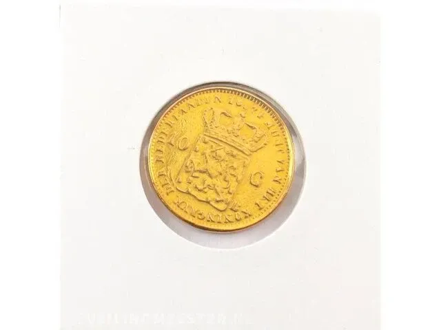 10 gulden koning willem nederland 1824 - afbeelding 2 van  2