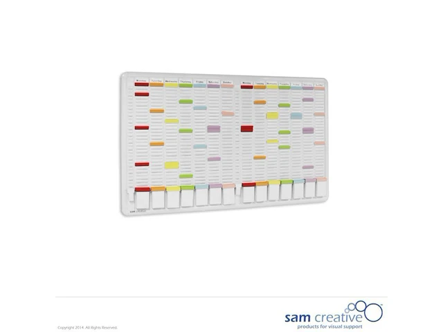 10 kaartplanner 16-kolom 32 sleuven 60x101 cm sam creative, pbkpk000003 - afbeelding 1 van  5