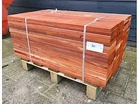 10 m2 padouk planken 21 x 140mm , 76 stuks / 95 cm - afbeelding 3 van  4