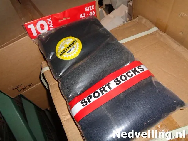 10 paar sportsokken mt 43/46 - afbeelding 1 van  3