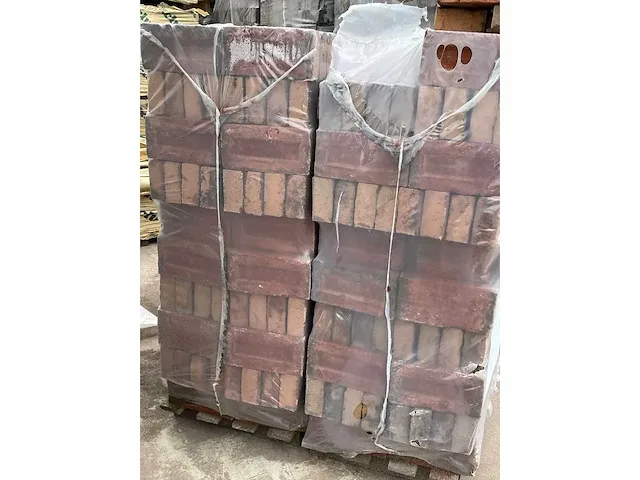 10 pallets falls roodbont waalformaat gevelbaksteen - afbeelding 6 van  8