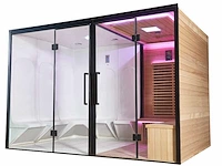 10-persoons sauna/stoomcabine wellness cabine