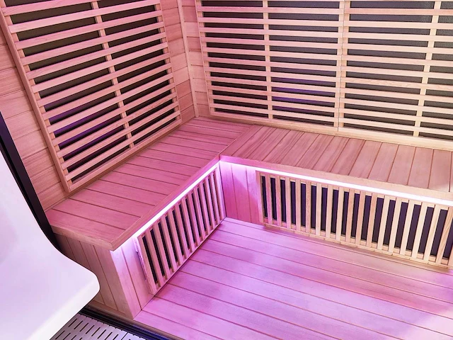 10-persoons sauna/stoomcabine wellness cabine - afbeelding 5 van  7