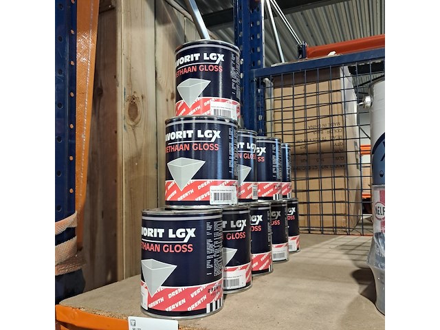 10 x 1 liter hoogglanslak, drenth, lgx, grachtengroen q0.05.10 - afbeelding 1 van  2