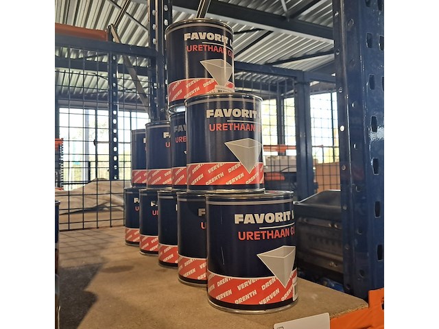 10 x 1 liter hoogglanslak, drenth, lgx, monumentengroen n0.15,10 - afbeelding 1 van  2