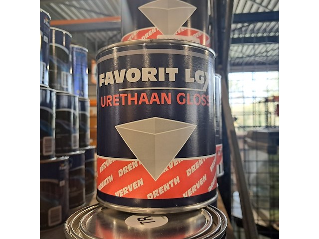 10 x 1 liter hoogglanslak, drenth, lgx, monumentengroen n0.15,10 - afbeelding 2 van  2