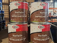 10 x 2,5 liter impregneerbeits wv, nelf - afbeelding 1 van  2