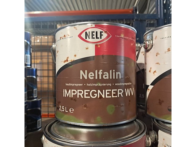 10 x 2,5 liter impregneerbeits wv, nelf - afbeelding 2 van  2